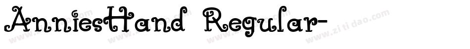 AnniesHand Regular字体转换